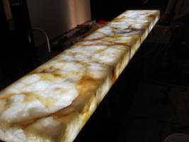 Stonecutters - Illinois Onyx over LumaPex with contour illumination